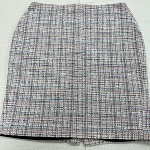 Banana Republic Pastel Plaid Pencil Skirt